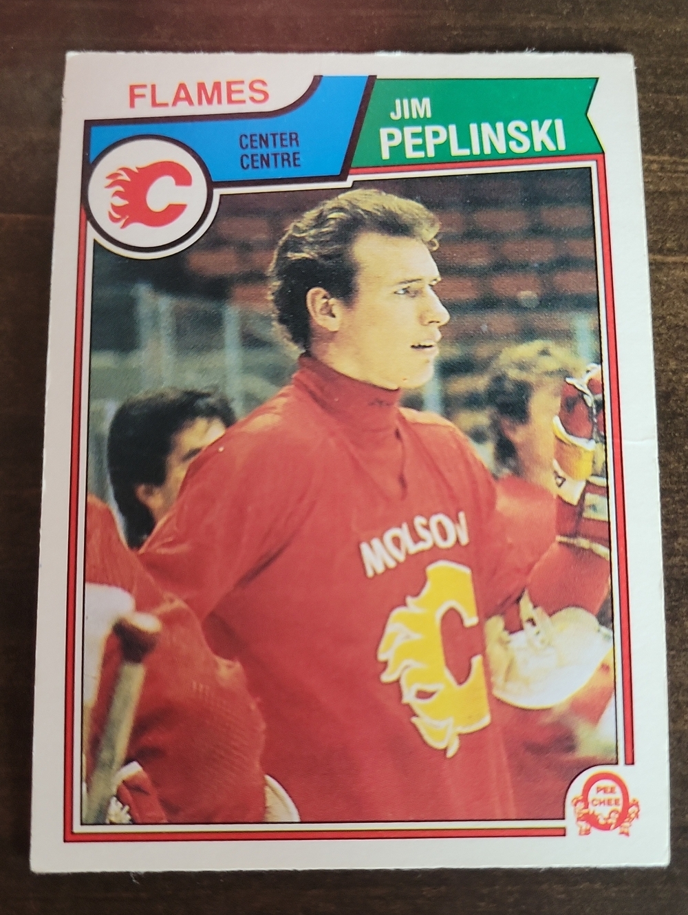 1983/84 OPC Calgary Flames Red Hockey Card - Jim Peplinski